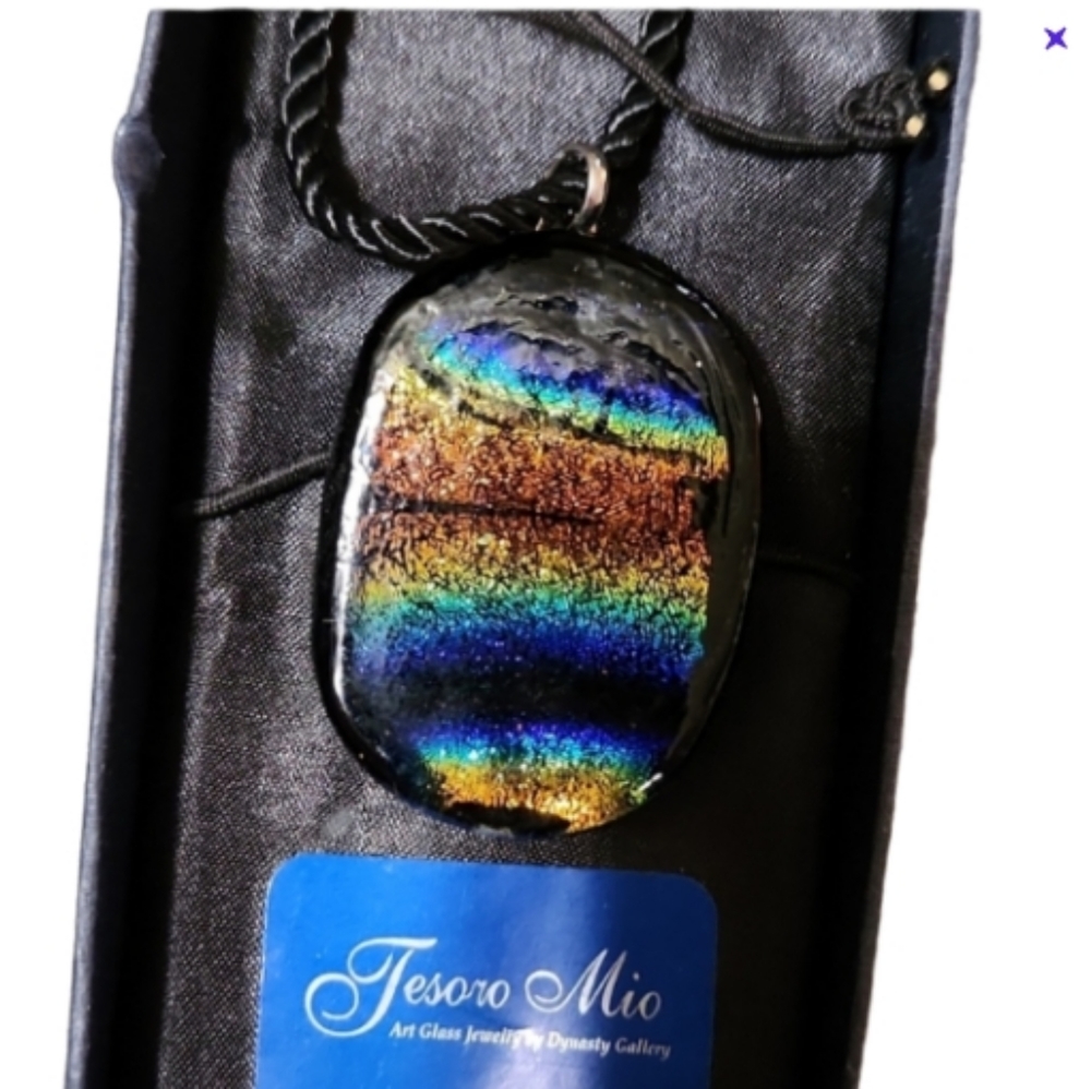 Jesoro mio art glass jewelry dynasty gallery necklace